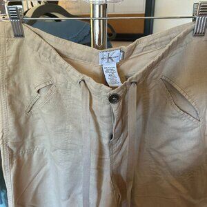 Vintage 90s Calvin Klein Linen Pants Size 6